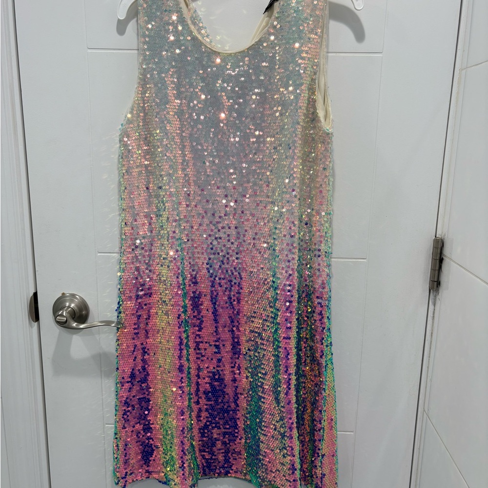 ZUNIE
Kids' Ombre Sequin Shift Dress In Pink